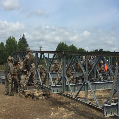 SSR Temporary Steel Truss Bridge Quick Assembly Military Bailey