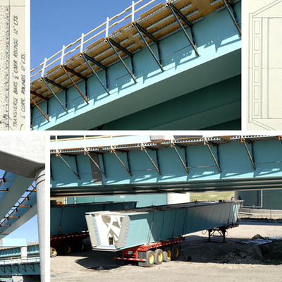 Permanent Steel Girder Bridges Q355 Bespoke Segmental Box