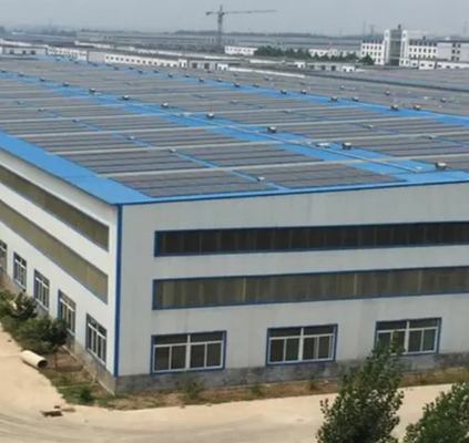 Clean Energy Structural Steel Frame Fabricated Solar Power Roof Q355B