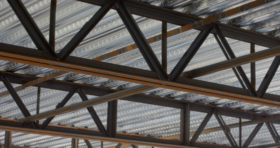 Galvanized Girders Structure Steel Hotel Decking Joist Roof Truss Steel Processing 2200mm