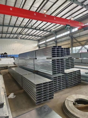 Light Gauge Steel Stud Hat Section Q235B Customized 2200mm
