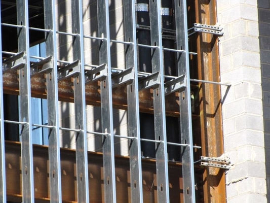 CFS Curtain Wall Stud Steel Clip And Bridging Brace Hot Dip Galvanized