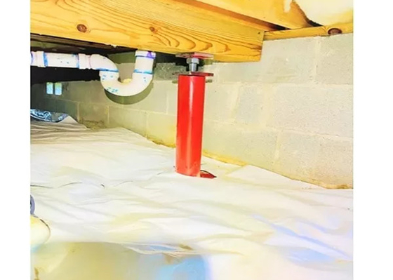 Color Powder Coated Steel Structural Crawl Space Acrow Jack