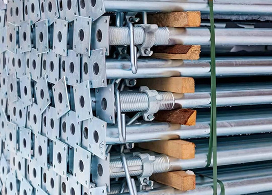 Painting Structural Steel Floor Support Jacks With Riveting Material & Manufacturing