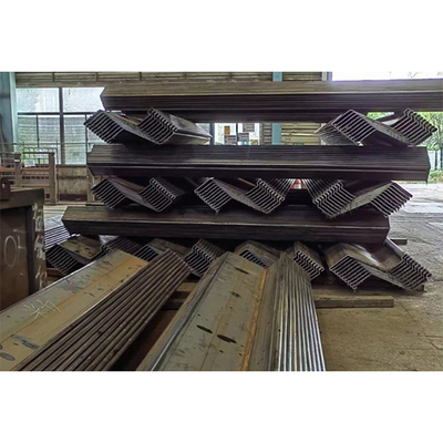 Stainless Galvanized Z Type Steel Sheet Pile For Bridge Project Construction