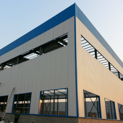 Customized Steel Factory Building with CE-Marked Truss for Manufacturing Plants