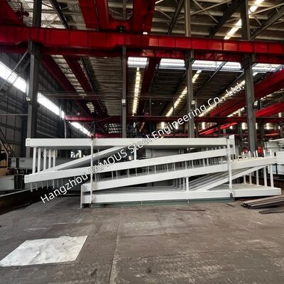 Prefabricated Tubular Steel Truss and Box Section Portal Frame for Industrial Building