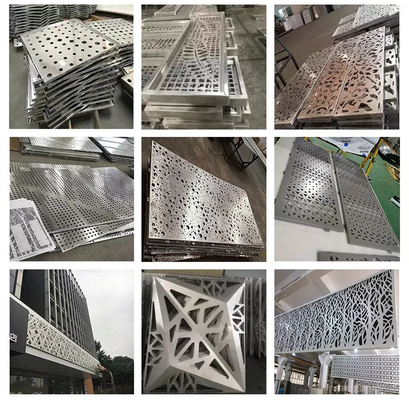 Architectural Laser Cut Sheet Metal Fabrications Stainless Steel Facade Curtain Wall Pan