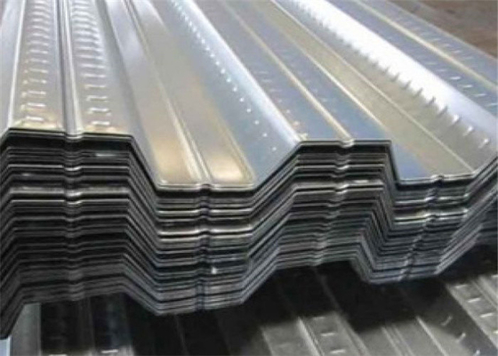 Corrugated Galvanized Steel Floor Decking Sheet For Concrete Slab Framing