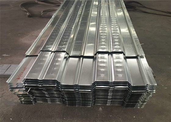 Corrugated Galvanized Steel Floor Decking Sheet For Concrete Slab Framing