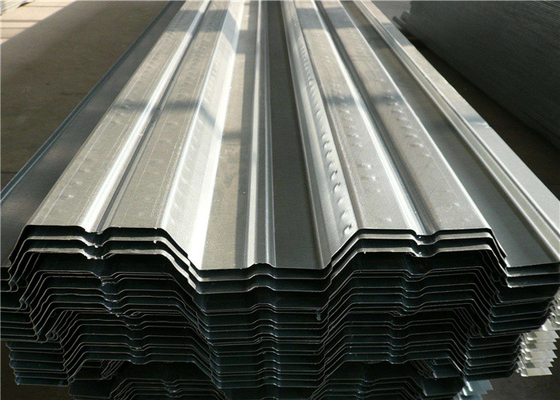 Corrugated Galvanized Steel Floor Decking Sheet For Concrete Slab Framing