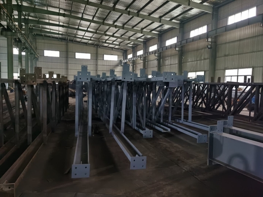 Street Pedestrian Bridge Steel Girder Box Typical Triangulated Rapid