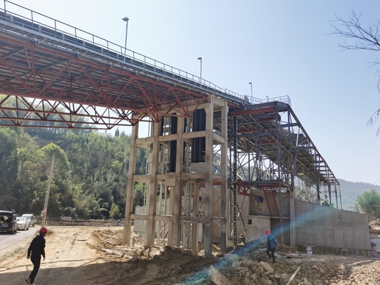 Horizontally Highway Curved Steel Box Girder Bridge Design Railway Long Span