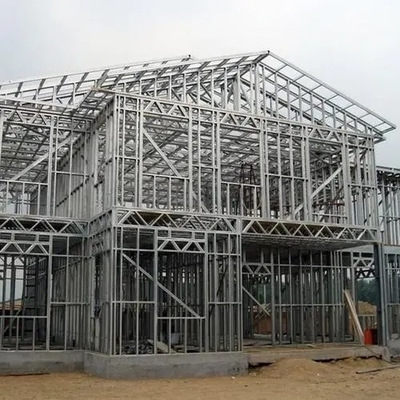 Cold Formed Light Steel Villa House Lightweight Steel Roof Structures Building Luxury