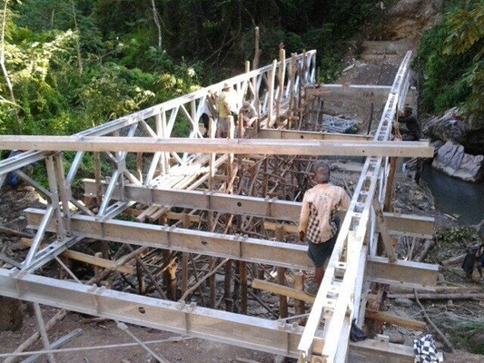 Girder Continuous Steel Truss Bridge Gusset Plate Connection