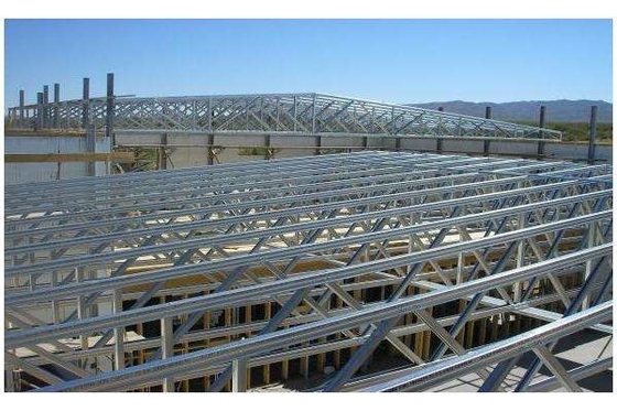 20ft 30ft 40ft 50ft Heavy Duty Galvanised Steel Roof Truss Fabrication Warehouse Building