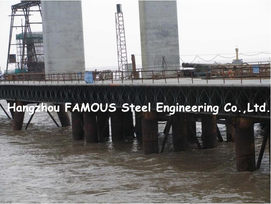 Temporary Steel Truss Bridge Engineering Structural Multi Prefab Portable Bailey