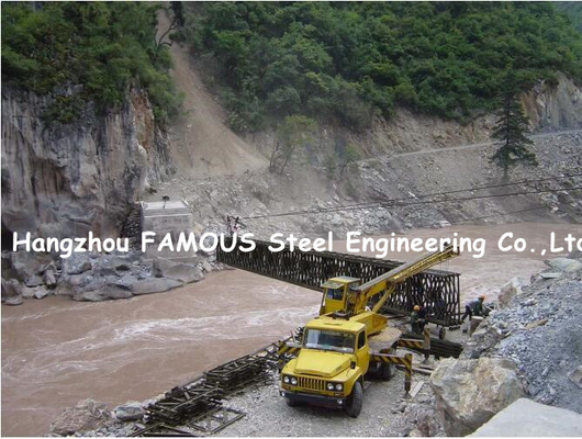 Temporary Steel Truss Bridge Engineering Structural Multi Prefab Portable Bailey