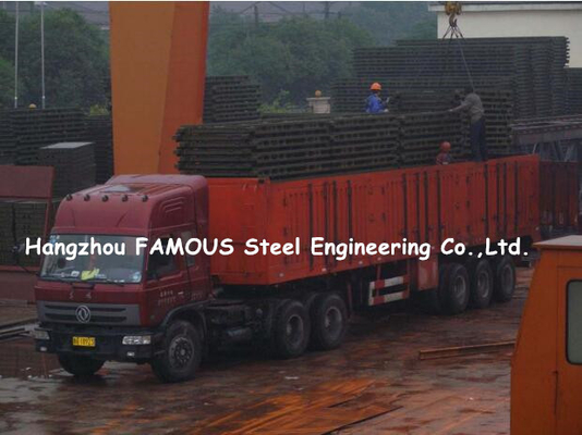 Steel Prefabricated Truss Bridge Concrete Deck Single Storey Double Lanes Permanent