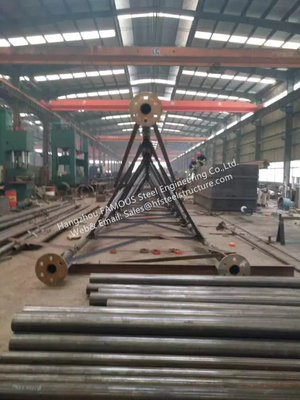 Tubular Lattice Tower Structures Electrical Telecommunication Galvanized Sheet Metal Fabrication