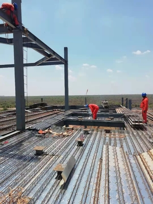 Prefabricated Steel Structure Floor Deckings Composite Metal Galvalume 1.5mm