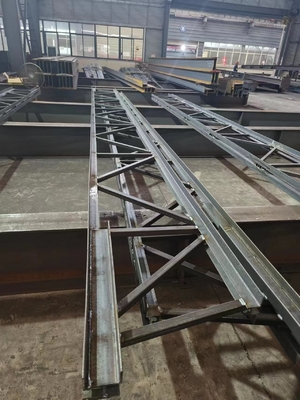 ASTM Steel Structure Building Prefab Painted Steel Floor Joists And Decking