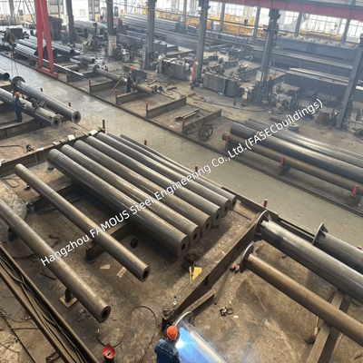Prefabricated Tubular Steel Columns with AS4100 and EN 1090 Compliance – NDT Tested for Global Building Projects
