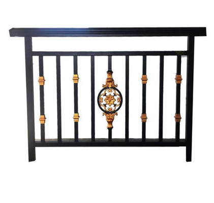 Fence Stair Railing Banister Handrail Hardware  Black Steel Post Modern Outdoor