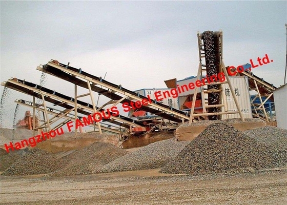 Prefab Structural Structural Steel Fabrication Steelworks Crushed Broken Stone Mining Quarrying