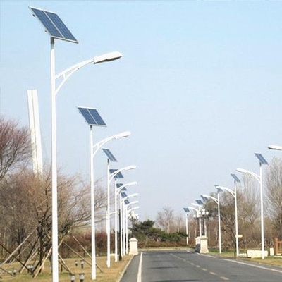 20W 60W 90W Outdoor Solar Led Street Light With Pole  Ip65 Integrated All In One