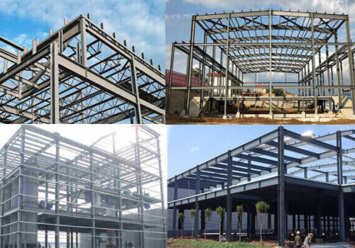 Large Prefab Steel Frame House Walls Gate Structural