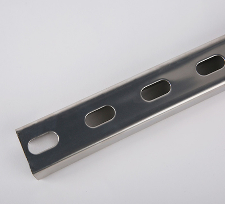 304 316 Brushed Stainless Steel C Channel Trim 2" 3" Suspension Photovoltaic Modules Rail Bracket