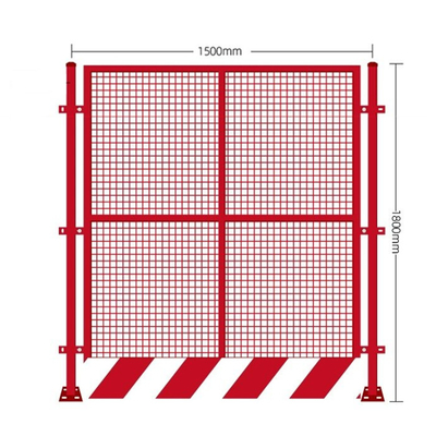 Titanium Zinc Precision Sheet Metal Fabrications Mesh Pit Border Fence Warning Guardrail