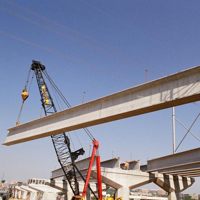Steel Through Bow String Steel Girder Bridge Fabrication Tub H Welded