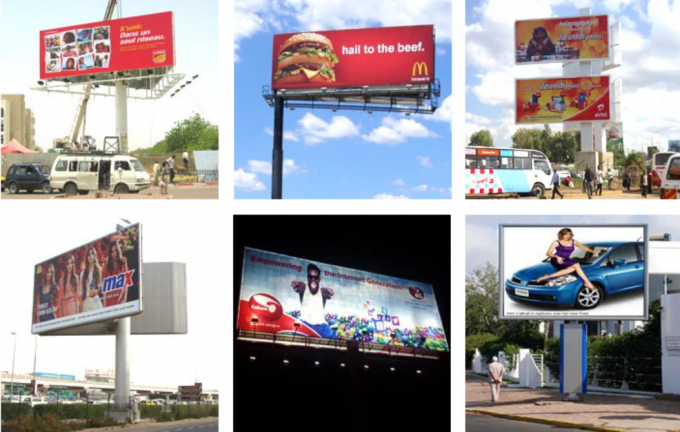 Light Galvanized Steel Structure Frame House Advertising Display Banner ...